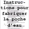 Instructions pour fabriquer la poche d'eau (+8 litres)